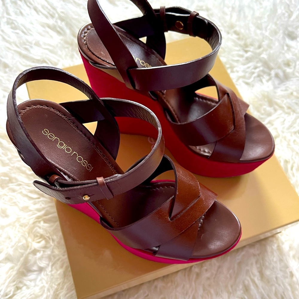 Sergio Rossi wedge sandals